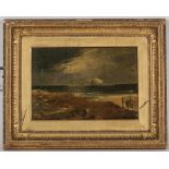 EARLY 19TH CENTURY SCOTTISH SCHOOL,
BASS ROCK FROM NORTH BERWICK
oil on panel
17.5cm x 25.