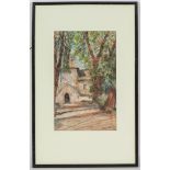 * ARCHIBALD STANDISH HARTRICK (SCOTTISH 1864-1950),
WOOTON CHURCH, SURREY 
watercolour on paper,