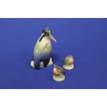 COPENHAGEN CERAMIC FIGURE OF A KINGFISHER
made by Bing & Grøndahl, factory stamp to base,