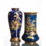 CARLTON WARE AND CROWN DEVON LARGE VASE 
both decorated in the oriental taste,