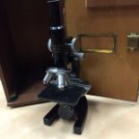 MID TWENTIETH CENTURY VINTAGE MICROSCOPE
by Ernest Leitz Wetzlar, serial number 477986,