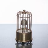 MID TWENTIETH CENTURY GERMAN KAISER ORBITAL BIRD CAGE CLOCK
circa 1940s,