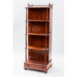 VICTORIAN MAHOGANY UPRIGHT LEAF HOLDER
the sides enclosed by two panel doors,