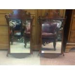 PAIR OF UPRIGHT WALL MIRRORS OF GEORGE III DESIGN