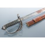 LATE 19TH CENTURY OFFICIER'S SWORD
made by Hobson & Sons of Lexington Street, Golden Square, London,