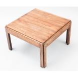 MID-20TH CENTURY DANISH MODERNIST SQUARE ROSEWOOD COFFEE TABLE
with metal 'CFC Silkeborg,