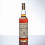 THE MACALLAN 10 YEARS OLD
Single Highland Malt Scotch Whisky, matured in sherry wood.