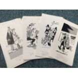 * ROD MCLEOD (SCOTTISH), A COLLECTION OF THIRTY ORIGINAL CARTOON DRAWINGS