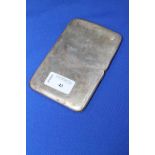 SILVER CIGARETTE CASE