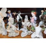 LARGE LOT OF MIXED CERAMIC FIGURES