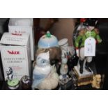 LOT OF MIXED CERAMICS AND COLLECTABLES including a Capodimonte figure of Napoleon,