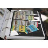 TWO ALBUMS OF LOCOMOTIVE PHILATELICA comprising mint pairs of train stamps together with