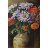 LOT OF PICTURES five watercolours depicting floral still lifes by James Gilmour largest image size
