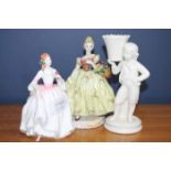 COLLECTION OF ROYAL DOULTON AND OTHER LADY FIGURES including Royal Doulton My Best Friend,