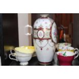MIXED LOT OF CHINA including Paragon part tea service, a Noritake vase,