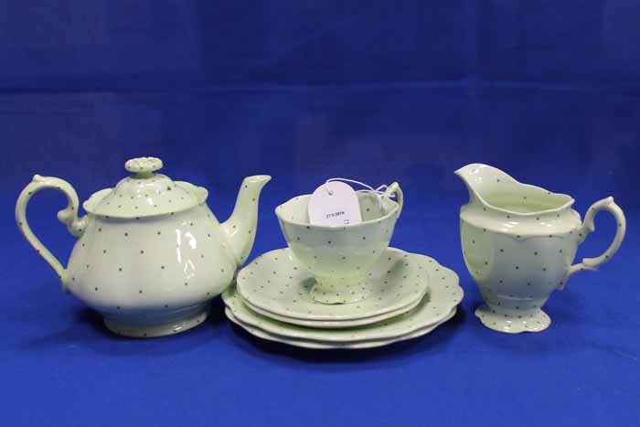 ROYAL ALBERT 'PIERETTE' PATTEN PART TEA SET comprising a teapot, cup, cream,