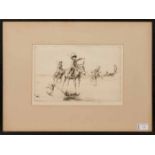 * EILEEN ALICE SOPER (BRITISH 1905 - 1990), THE DONKEY RACE etching, signed in pencil,