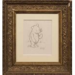 MANNER OF E H SHEPHARD, POOH-BEAR WITH BUTTERFLY pencil on paper, signed 'E H S' 13.