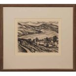 * SIR WILLIAM MACTAGGART FRSE RSA (SCOTTISH 1903-1981), LOCH TAY FROM FEARNAM charcoal on paper,