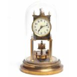 EARLY TWENTIETH CENTURY GUSTAV BECKER TORSION PENDULUM CLOCK the signed single train 400 day