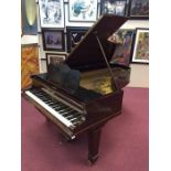 LATE NINETEENTH CENTURY BLUTHNER ROSEWOOD SEVEN FOOT STRAIGHT STRUNG GRAND PIANO circa 1870,