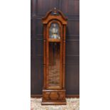 REPRODUCTION LONGCASE CLOCK by Ridgeway, the unsigned weight driven movement striking on gongs,