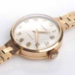 LADY'S NINE CARAT GOLD ARMAC COCKTAIL WATCH seventeen jewels manual wind movement,