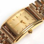 LADY'S EIGHTEEN CARAT GOLD GUCCI WRISTWATCH model number 715L, quartz movement,