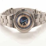 LADY'S STAINLESS STEEL OMEGA GENEVE DYNAMIC WRISTWATCH 1970s, signed manual wind movement,