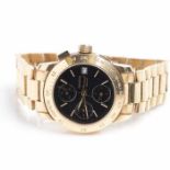 GENTLEMAN'S EIGHTEEN CARAT GOLD GENEVE CHRONOGRAPH AUTOMATIC WRISTWATCH