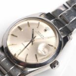 GENTLEMAN'S STAINLESS STEEL ROLEX OYSTERDATE PRECISION WRISTWATCH 1981, model number 6694,