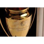 NINE CARAT GOLD REPLICA 'COUPE DES CLUBS CHAMPIONS EUROPEENS' a unique scale replica of the