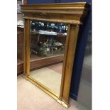 LARGE REPRODUCTION TABERNACLE STYLE WALL MIRROR 137cm wide,