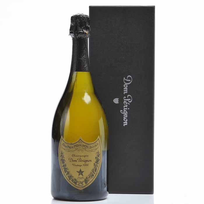 DOM PERIGNON 2000 VINTAGE Champagne by Moet & Chandon. Epernay, France. 750ml, 12.