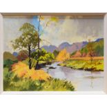 JAMES HERRIOT (SCOTTISH), A AN LOIN BURN, MORAR oil on board,