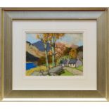 * JAMES WRIGHT VPRSW (SCOTTISH 1885 - 1947), LOCH LONG pastel on paper, signed 21.