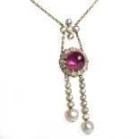 FINE EDWARDIAN RUBY,