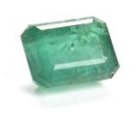 UNMOUNTED STEP CUT EMERALD 16x12x8.7mm, approximately 12.