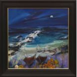 SHELAGH CAMPBELL, SUMMER MOON, HANDA acrylic on canvas,