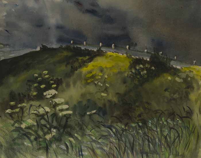 * ANNETTE J STEPHEN (SCOTTISH 1910 - 1990), COTTAGES BEHIND THE BANK, CATTERLINE - Image 2 of 2