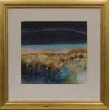 * EMMA S DAVIS RSW, EVENING LIGHT mixed media, signed 50cm x 52cm Mounted,