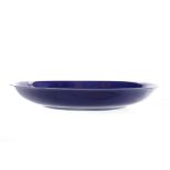 EARLY 20TH CENTURY CHINESE BOWL of circular form and in cobalt blue glaze,