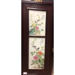 PAIR OF EARLY/MID 20TH CENTURY CHINESE FAMILLE ROSE PANELS