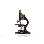 EARLY TWENTIETH CENTURY MONOCULAR NEGRETTI & ZAMBRA RIGIOR IV MICROSCOPE serial number 727346,