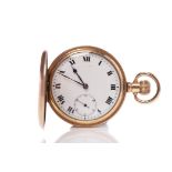 GENTLEMAN'S FULL HUNTER POCKET WATCH unsigned seventeen jewels keyless wind movement,