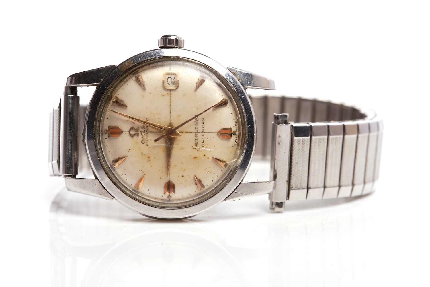 GENTLEMAN'S 1960s OMEGA SEAMASTER AUTOMATIC CALENDAR WRISTWATCH automatic movement,