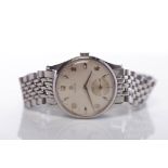 GENTLEMAN'S 1950s STAINLESS STEEL OMEGA WRISTWATCH circa 1952,