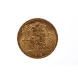 GEORGE V GOLD HALF SOVEREIGN DATED 1912