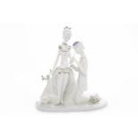 ROSENTHAL PORCELAIN FIGURE OF SPRING SONG by Raymond Peynet, incised signature,