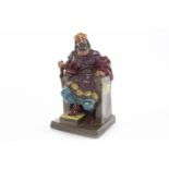 ROYAL DOULTON FIGURE OF THE OLD KING HN2134, painted title and green factory stamp to base, 25.